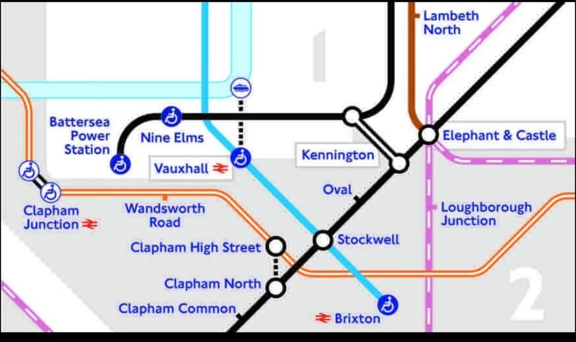 Central Location! Double Bedroom 2 Mins Walk From Battersea Power Underground Station! 伦敦 外观 照片